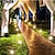 abordables Éclairages pour allées-Lumières de pelouse d&#039;énergie solaire extérieure lampe cob de lumière de flamme led blanc chaud pour l&#039;éclairage de route de pelouse de paysage de jardin de cour