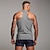 cheap Gym Tank Tops-Men&#039;s Tank Top Vest Undershirt Solid Color Crew Neck Casual Daily Sleeveless Tops Lightweight Fashion Big and Tall Sports Blue White Black / Summer
