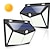 cheap Outdoor Wall Lights-1/2pcs Outdoor Solar Wall Lights Lamp 8W 3 Modes 270 Lighting Angle Solar Motion Sensor Outdoor Lamp IP67 Waterproof Light Control Suitable for Garage Fence Deck Courtyard