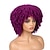 Недорогие Высококачественные парики-Косплэй парики 123 Волнистый Средняя часть Парик 14 дюймы Лиловый Искусственные волосы 35 дюймовый Жен. Модный дизайн Вино