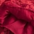 levne Šaty-Děti Dívčí Šaty Bez vzoru Bez rukávů Svatební Párty Narozeniny Výšivka Elegantní Roztomilý Sladký Bavlna Áčkové šaty Léto Jaro 3-10 let Rubínově červená