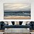 baratos Pinturas de Paisagens-Pintura a óleo pintada à mão arte da parede moderna abstrata praia marinha decoração para casa decoração lona rolada sem moldura não esticada