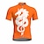cheap Cycling Jerseys-21Grams® Men&#039;s Short Sleeve Cycling Jersey Dragon Bike Top Mountain Bike MTB Road Bike Cycling Spandex Polyester Breathable Quick Dry Moisture Wicking Sports Clothing Apparel / Athleisure Orange