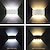 abordables luces de pared al aire libre-Luz de pared led para exteriores, resistente al agua, ip65, 8w, iluminación hacia arriba y hacia abajo, lámpara de pared curvada de doble cabeza para interiores, lámpara de dormitorio moderna,