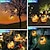 billige Pathway Lights &amp; Lanterns-solar lanterner gang lys udendørs hængende bærbar flimrende flamme brand metal lampe til gård krans indretning belysning