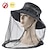 cheap Hiking Clothing Accessories-Men&#039;s Women&#039;s Sun Hat Hiking Hat Mosquito Head Net Hat 1 pcs Summer Outdoor Portable Anti-Mosquito Anti-Eradiation Comfortable Patchwork Polyester Army Green Khaki Dark Gray for Fishing