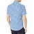 cheap Men&#039;s Shirts-Men&#039;s Shirt Short Sleeve Floral Leaves Turndown Blue Pink Light Green Red Blue / White Print Outdoor Street Button-Down Print Clothing Apparel Fashion Casual Breathable Comfortable / Summer / Summer