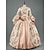 cheap Historical &amp; Vintage Costumes-Rococo Baroque Victorian Renaissance Ball Gown Dress Prom Dress Floor Length Princess Bridal Ball Gown Halloween Performance Wedding Dress