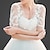 cheap Bridal Wraps-Shawl &amp; Wrap Shawls Women&#039;s Wrap Bolero Cute Bridal Sun Protection Half Sleeve Lace Wedding Wraps With Appliques For Wedding Spring &amp; Summer