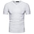 cheap Men&#039;s Tees &amp; Tank Tops-Men&#039;s T shirt Tee Short Sleeve Solid Color V Neck White Black Khaki Casual Daily Clothing Apparel Sports Fashion Lightweight Big and Tall / Summer