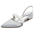 olcso Esküvői cipők-Női Esküvői cipők Extra méret Gyöngy Lapos Erősített lábujj Elegáns Szatén Rugalmas szalag Bor Fekete Fehér