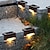 Χαμηλού Κόστους Διαδρομές και φανάρια-4 τμχ ηλιακά φωτιστικά σκαλοπατιού εξωτερικού χώρου led φωτιστικά σκάλας κατάστρωμα αδιάβροχα led για φράχτη κήπου σκάλα κιγκλίδωμα σκάλες αυλής μονοπάτι αίθριο φως διακοπών