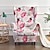 tanie Pokrowce na fotel uszak-Wing chair slipcover spandex fabric sofa obejmuje wingback fotel z siedziskiem poszewka na poduszkę floralpattern furniture protector for living room