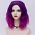 cheap Costume Wigs-Purple Wigs for Women 14“ Short Curly Wavy Bob Wig Inclined Bangs Cosplay Costume Harajuku Lolita Synthetic Cute Hair Daily Halloween Party (Gradient Purple)