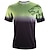 cheap Cycling Jerseys-Men&#039;s Short Sleeve Downhill Jersey Gradient Wolf Bike Shirt Mountain Bike MTB Road Bike Cycling Forest Green Black Green Spandex Polyester Breathable Quick Dry Moisture Wicking Sports Clothing Apparel