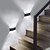 abordables luces de pared al aire libre-Luz de pared led para exteriores, resistente al agua, ip65, 8w, iluminación hacia arriba y hacia abajo, lámpara de pared curvada de doble cabeza para interiores, lámpara de dormitorio moderna,