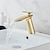 Недорогие классический-смеситель для раковины в ванной, латунный водопад с одной ручкой, одно отверстие, смеситель для ванны в современном стиле с горячей и холодной водой