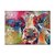 זול ציורי בעלי חיים-ציור שמן בעבודת יד קנבס אמנות קיר קישוט מודרני בעל חיים צבעוני בקר לעיצוב הבית מגולגל ללא מסגרת ציור לא נמתח