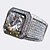billige Ringe-1 stk Bandring Ring For Herre Syntetisk Diamant Jubilæum Fest &amp; Aften Skolebal Plastik Bane Mode