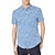 cheap Men&#039;s Shirts-Men&#039;s Shirt Short Sleeve Floral Leaves Turndown Blue Pink Light Green Red Blue / White Print Outdoor Street Button-Down Print Clothing Apparel Fashion Casual Breathable Comfortable / Summer / Summer