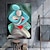 abordables Peintures portraits-Mintura main peinture à l'huile sur toile mur art décoration moderne figure abstraite photo pour la décoration intérieure roulé sans cadre non étiré peinture