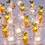 voordelige LED-lichtstrengen-Pasen led bunny lichtslingers 2 m 20 leds pasen tuinfeest decoratie voor thuis wortel konijn fairy light pasen geschenken