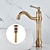cheap Classical-Bathroom Sink Mixer Faucet Antique Brass ORB, 360 Rotatable Basin Tap Single Handle Deck Mounted, Traditional Washroom Vessel Bath Taps