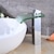preiswerte Klassisch-Chrom-Wasserfall-Armatur - Waschtischarmatur mit Glas - Einhebel-Mischbatterie für Waschbecken