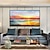 cheap Landscape Paintings-Oil Painting Hand Painted Vertical Abstract Landscape Contemporary Modern Rolled Canvas (No Frame)