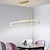 baratos Design de linha-Luz pingente moderna simples led design geométrico criativo lâmpada de bar de restaurante