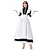 cheap Lolita Dresses-Lolita Shiro&amp; Kuro Lolita Ōji Lolita (Boystyle) Maid Uniforms Dress Men&#039;s Women&#039;s Japanese Cosplay Costumes Black Solid Colored Bishop Sleeve Long Sleeve Maxi / Apron / Apron