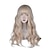 billige Syntetiske trendy parykker-syntetisk hår damemelk blond lang krøllet cosplay parykk med smell varmebestandig parykk