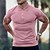 お買い得  男性のゴルフ服-男性用 ゴルフシャツ テニスシャツ ブラック ホワイト ピンク 半袖 ライトウェイト Tシャツ トップス ゴルフの服装 服装 ウェア アパレル
