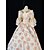 cheap Historical &amp; Vintage Costumes-Rococo Victorian 18th Century Cocktail Dress Vintage Dress Dress Party Costume Masquerade Ball Gown Women&#039;s Lace Costume Vintage Cosplay Party Prom 3/4 Length Sleeve Floor Length Ball Gown Plus Size