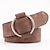 cheap Women&#039;s Belt-Women&#039;s Unisex PU Buckle Belt PU Leather O-ring Buckle O-ring Casual Classic Daily Holiday Black Brown Beige Coffee