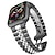 זול להקות Apple Watch-צמיד חוליות מותאם ל רצועת השעון של Apple Watch 38 מ&quot;מ 40 מ&quot;מ 41 מ&quot;מ 42 מ&quot;מ 44 מ&quot;מ 45 מ&quot;מ 49 מ&quot;מ גברים שני גוונים סוגר מתכת מתכת אל חלד רצועת שעון חלופית ל iwatch Ultra 2 Series 9 8 7 SE 6 5 4 3 2 1