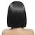 cheap Black &amp; African Wigs-Short Bob Wig Women Black Straight Hair Synthetic Hair Women Costume Wigs Short Bob Wigs for Everyday Cosplay Party Halloween Use