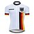 cheap Cycling Jerseys-21Grams® Men&#039;s Cycling Jersey Short Sleeve Mountain Bike MTB Road Bike Cycling Graphic Belgium National Flag Jersey Shirt White Black Red UV Resistant Breathable Quick Dry Sports Clothing