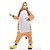 cheap Kigurumi Pajamas-Adults&#039; Kigurumi Pajamas Giraffe Animal Onesie Pajamas Polar Fleece Orange Cosplay For Men and Women Animal Sleepwear Cartoon Festival / Holiday Costumes / Leotard / Onesie / Leotard / Onesie
