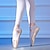 ieftine haine de dans-pantofi de balet de damă pantofi de vârf în vârf de dans și pentru degete tampoane moi rechizite antrenament performanță antrenament panglici toc plat roz șiret pentru adulți / satin