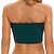 cheap Bras-Women&#039;s Bras &amp; Bralettes Tube Bra Strapless Full Coverage Solid Color Scoop Neck Micro-elastic Breathable Invisible Casual Daily Nylon Green / 1 PC
