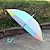 billige Rejse- og baggagetilbehør-kreativ lille frisk langt håndtag gennemsigtig paraply farve lige stang gennemsigtig paraply automatisk