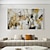 cheap Abstract Paintings-Handmade Oil Painting CanvasWall Art Decoration Abstract Knife Painting Landscape Yellow For Home Decor Rolled Frameless Unstretched Painting