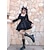 cheap Historical &amp; Vintage Costumes-Punk &amp; Gothic Vacation Dress Dress Short / Mini Goth Girl Women&#039;s Tummy Control Casual Daily Dress