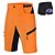 cheap Cycling Pants, Shorts, Tights-WOSAWE Men&#039;s Cycling Underwear Shorts Bike Shorts Cycling Shorts Bike Padded Shorts / Chamois MTB Shorts Sports Black / Orange Orange 3D Pad Breathable Polyester Clothing Apparel Relaxed Fit Bike Wear