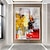 preiswerte Abstrakte Gemälde-Ölgemälde 100% Handarbeit handgemalte Wandkunst auf Leinwand abstrakte Messermalerei Landschaft gelb rot für Heimdekoration Dekor gerollte Leinwand ohne Rahmen ungedehnt