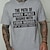 cheap Men&#039;s Graphic T Shirt-Not My Fucking Problem T-Shirt Mens 3D Shirt | Grey Peace | Letter Gray Tee Casual Style Men&#039;S Graphic Cotton Blend Sports Lightweight Short Sleeve Comfortable Holiday