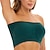 cheap Bras-Women&#039;s Bras &amp; Bralettes Tube Bra Strapless Full Coverage Solid Color Scoop Neck Micro-elastic Breathable Invisible Casual Daily Nylon Green / 1 PC