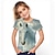 Χαμηλού Κόστους κοριτσίστικα 3d μπλουζάκια-Παιδιά Κοριτσίστικα Κοντομάνικη μπλούζα Κοντομάνικο Ουράνιο Τόξο 3D εκτύπωση Άλογο Σχολείο Καθημερινά ΕΞΩΤΕΡΙΚΟΥ ΧΩΡΟΥ Ενεργό Βασικό 3-12 χρόνια / Καλοκαίρι