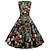 olcso 1950-es évek-Retró 1950-es Koktélruha mexikói A-Line ruha Virágos ruha Női Farsang Cinco de Mayo Fiesta Ruha